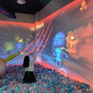 Máquina de Juegos Interactiva para Niños LP-BS020, Proyección de Pared para Parques de Diversiones, AR/VR/MR, Mundo Marino, Pesca, Lanzamiento de Bolas, 2x3m 60 - Product Image 4