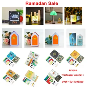 Ramadan Gift Touch Lamp Quran Speaker With Azan Clock Islamic Gift Speaker Quran Moon Speaker Usb