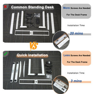 2AF3-KZC2, elevador de mesa eléctrico de doble motor, soporte de Instalación rápida, marco de <span class=keywords><strong>escritorio</strong></span> ajustable, <span class=keywords><strong>escritorio</strong></span> de pie moderno ajustable en altura - Product Image 3