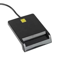 Type-C Smart CAC Card Reader with USB 2.0 Interface DOD Compatible Bank ID Card Reader Plastic ABS Material 12-Month Warranty