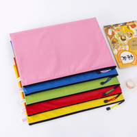 Bolsa impermeable de PVC para guardar lápices, bolsa de malla con cremallera, organizador de viaje A6, carpeta de archivos Oxford, para la escuela y la oficina