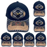 Gorra de Béisbol Unisex de 6 Paneles con Logo 3D Metálico Estilo Occidental, Informal, de Mezclilla, Lona, Jersey, Malla, para Pesca, Playa y Aire Libre