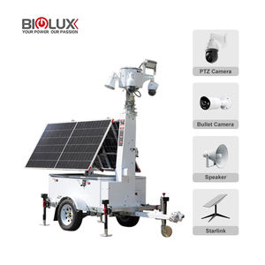 <span class=keywords><strong>Torre</strong></span> de <span class=keywords><strong>Vigilancia</strong></span> BIGLUX, Solución de Seguridad Fuera de la Red, 72 Horas de Autonomía |   Remolque Móvil con CCTV Solar - Product Image 1