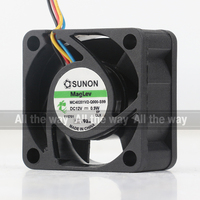 Sunon-Ventilador de refrigeración con suspensión magnética silenciosa de 4 cables, ventilador de refrigeración de 5V, 24V, 48V, CC, 12V, 0,9 W, CA, EC 4020, 40x40x20mm, 4cm, original
