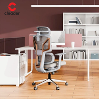 Chaise de bureau ergonomique moderne pivotante avec dossier en maille confortable pour la maison et le bureau