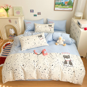 Ensemble de literie 4 pièces en coton de haute qualité, nouveau modèle été 2026, broderie <span class=keywords><strong>licorne</strong></span>, design mignon de dessin animé pour enfants - Product Image 6