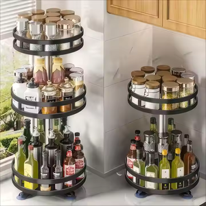 <span class=keywords><strong>Étagère</strong></span> <span class=keywords><strong>murale</strong></span> multifonction en acier rotative à 360 degrés pour <span class=keywords><strong>cuisine</strong></span>, support <span class=keywords><strong>de</strong></span> rangement pour outils <span class=keywords><strong>de</strong></span> nettoyage, durable - Product Image 2