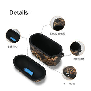 DL <span class=keywords><strong>เคส</strong></span>หนังโลโก้ที่กำหนดเองสำหรับ Airpods3 <span class=keywords><strong>Gen2</strong></span>มืออาชีพพร้อมเชือกและพวงกุญแจเคสหูฟังไร้สายกันกระแทกแบบมีสไตล์ - Product Image 4