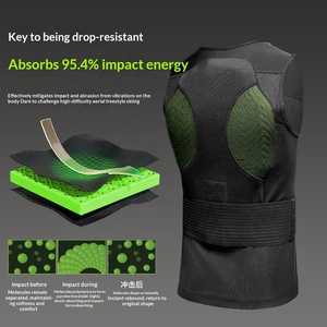Gilet de protection <span class=keywords><strong>ski</strong></span> Baistw, anti-chute, respirant, absorbant les chocs, protection de la colonne vertébrale, fermeture auto-agrippante en spandex, homme/femme - Product Image 3