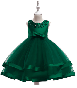 Vendita calda di pizzo per ragazze abiti da sera per cena abiti da ragazze di fiori nuovi abiti eleganti in pizzo per bambini - Product Image 6
