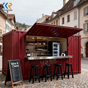 Mini Negozio Pop-up Mobile Bar Caffetteria Container Ristorante 40ft <span class=keywords><strong>Casa</strong></span> Modulare Container Fast-food Chiosco di Convenienza - Product Image 5