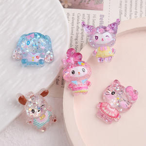 Résine Dessin Animé DIY Résine Transparent Mince Brillant Feuille KT Chat Crème Gel Pince À Cheveux Junk Téléphone Cas Chaussure Porte-clés Pendentif - Product Image 4