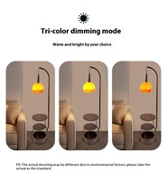 Lampadaire moderne français vintage coucher de soleil avec télécommande E27 base et bureau pour chambre salon ou canapé