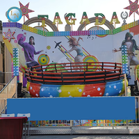 Attrazione da Luna Park Elettrica per Esterni, Macchina da Gioco Emozionante per Adulti, Tagada Dancing Disco