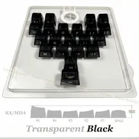 Fynmi LOVE Shape Heart Symbol SA/MDA Profile Transparent WHITE/RED/BLACK 21keys PC Keycaps for Mechanical Keyboards