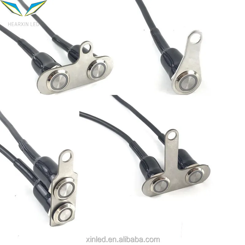 МОТОЦИКЛ Переключатель ВКЛ-ВЫКЛ руль регулируемое крепление водонепроницаемый DC12V ATV сигнальные переключатели для фар кнопка со светодиодным индикатором