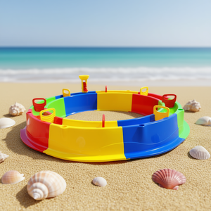 TOYBOLA <b>Kids</b> 3+ Unisex Sand Circle Beach Toy Set Plastic Sandbox Activity Play <b>Ring</b> for Outdoor Fun - Product Image 2