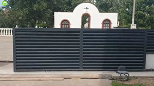 Puerta corredera de hierro forjado para el jardín, precio de puertas de aluminio para casas - Product Image 6