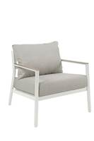 Ensemble de 4 canapés d'extérieur modernes de luxe en aluminium imperméable et confortable avec table basse pour hôtel et jardin – Mobilier de salon durable