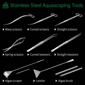 Hoge Kwaliteit <span class=keywords><strong>Aquarium</strong></span> Landscaping Tools Kit <span class=keywords><strong>Aquarium</strong></span> Algen Schraper Algen Borstel Schaar Pincet Spatel - Product Image 3