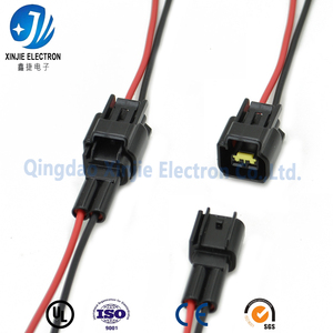Wasserdichter 2-Wege-Steckverbinder mit Kabelbaum und Roten/Schwarzen Leitungen für Automobil-, Marine- und Geländefahrzeuge - Product Image 1