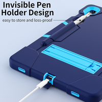 Étui de tablette hybride robuste antichoc en silicone avec béquille intégrée pour Samsung Galaxy Tab S9 S9 FE S10 FE S10 Lite