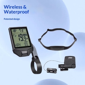 Computadora para Bicicleta 3 en 1, Monitor de Velocidad, Cadencia y Frecuencia Cardíaca, Inalámbrico, Impermeable, Pantalla en Inglés, Odómetro de Ciclismo, Material ABS - Product Image 1
