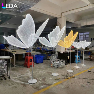 LEDA Ins Hot Party Decoration LED Glowing Butterfly Light Stand for Wedding Party Birthday Decoration - Product Image 6