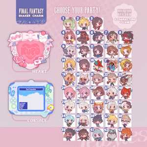 Breloque Shaker Personnalisable en Acrylique Anime <span class=keywords><strong>Final</strong></span> <span class=keywords><strong>Fantasy</strong></span> OEM ODM FF7 FF14 FFVII FFXIV - Product Image 4