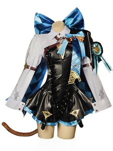 Disfraz de Cosplay para Adultos de <span class=keywords><strong>Genshin</strong></span> <span class=keywords><strong>Impact</strong></span>, Linit Interpretó a los Gemelos Fondant, Lini Mago con Disfraz de Halloween - Product Image 3