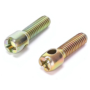 Tornillos de sellado de plomo M3 M4 M5 M6 de acero al carbono, chapados en zinc, de cabeza redonda con ranura, para sellado y fijación en metal. - Product Image 2