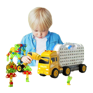 Jeu de forets à mosaïque créatifs de 160 pièces, outil d'apprentissage STEM, jouets avec tournevis de camion pour garçons et filles - Product Image 3