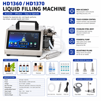 Machine de remplissage de liquides portable HD1380, écran tactile numérique, remplisseur de bouteilles de précision pour huile essentielle, parfum, 1-1000 ml
