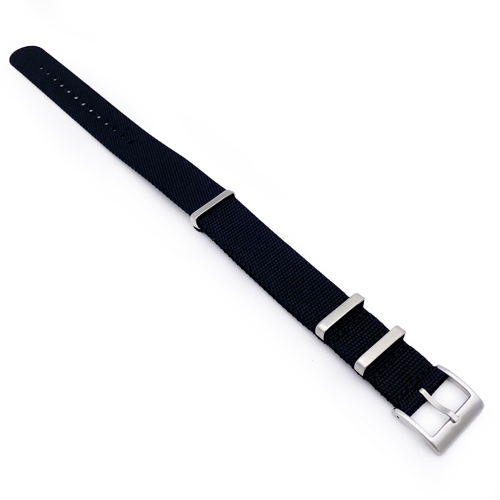 New Custom One Piece Cotton Watch Band Belt Fashion Grey 20mm 22mm Fabric Nylon Hemp Sailcloth Watch Straps