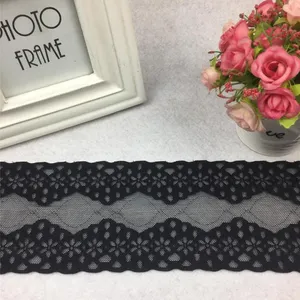 2021 China Nylon Jacquard Lace Fabric Herstellung, nicht elastische Lace Trim Lieferant für sexy BH