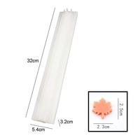 Colonne en tube de congé d'érable Moule à bougie en silicone pour savon intégré Fournitures de fabrication de savon Moule en silicone pour savon
