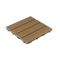 Dalles de terrasse en WPC auto-entretoisables IY, solides, co-extrudées, imperméables et antidérapantes pour l'extérieur