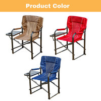 Chaise de camping en plein air Chaise de directeur pliante rouge pour la pêche Voyager Randonnée