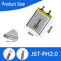 Cellule de batterie au lithium-ion rechargeable LiPo 103040 1500mAh 5.55Wh pour appareils électroniques portables 103048 803450 803040 103048