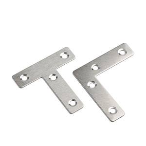 Jinnate Stainless Steel L And T Type Corner Bracket 90 Degree Flat Panel Connector For Table Chair Furniture Support - Product Image 5