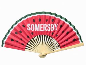 Custom Printed Carved Bamboo Folding Fabric <b>Hand</b> <b>Fan</b> for Promotional Wholesale Gifts - Product Image 3