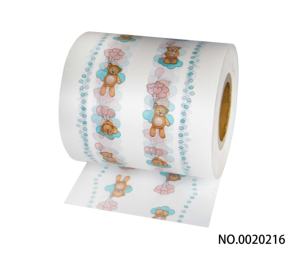 Pellicola di plastica PE per pannolini pannolino per bambini pannolino per adulti su misura pellicola per orsetto carino - Product Image 2