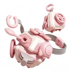 Sensory Six-Sided Rotating Plastic Ball <b>Puzzle</b> Ball-Catching Toy Educational Musical Busy Cube Baby Toy with 10 Different Modes - Product Image 1