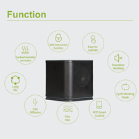 Difusor de Aromas Inteligente de 200 ml, Eléctrico, sin Agua, para Aceites Esenciales, Control Inalámbrico por Aplicación, Reproduce Música
