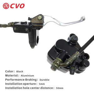 Kit de frein avant en alliage d'aluminium Etrier de maître-<span class=keywords><strong>cylindre</strong></span> à disque noir pour moto Accessoires de vélo Scooter ATV Off Road - Product Image 6