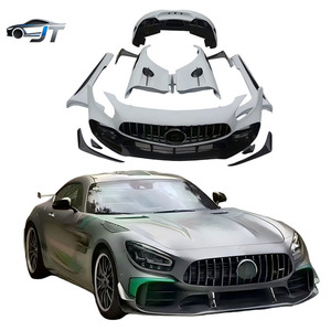 Kit Carrozzeria in Fibra di Carbonio Stile <span class=keywords><strong>GTR</strong></span> Pro per <span class=keywords><strong>Mercedes</strong></span> AMG GT GTS <span class=keywords><strong>GTR</strong></span>: Nuovo Paraurti Anteriore e Posteriore, Minigonne Laterali, Copertura Specchietti, Griglia - Product Image 1