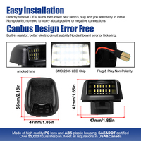 Luz LED Blanca para Placa de Matrícula, 2 Piezas, para Nissan Navara D40/Frontier/Armada/Titan y Suzuki Equator Pickup