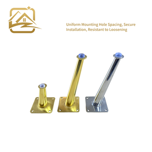 Wholesale Luxury Iron Tapered Chair <b>Support</b> Gold Brass Furniture leg Customizable Size Black For Bed Cabinet Metal <b>sofa</b> leg - Product Image 3