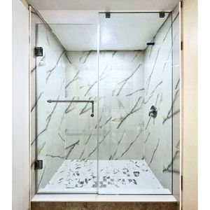 <span class=keywords><strong>Axe</strong></span> rotatif magnétique en acier inoxydable et verre trempé populaire pour les portes de <span class=keywords><strong>douche</strong></span> à double face modernes dans la salle de bain - Product Image 1