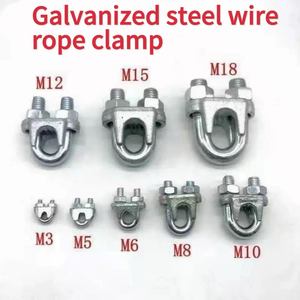 Clips de cuerda de alambre maleable tipo EE. UU. De alta calidad DIN741 Eslingas de elevación de zinc galvanizado Bolsa embalada - Product Image 5